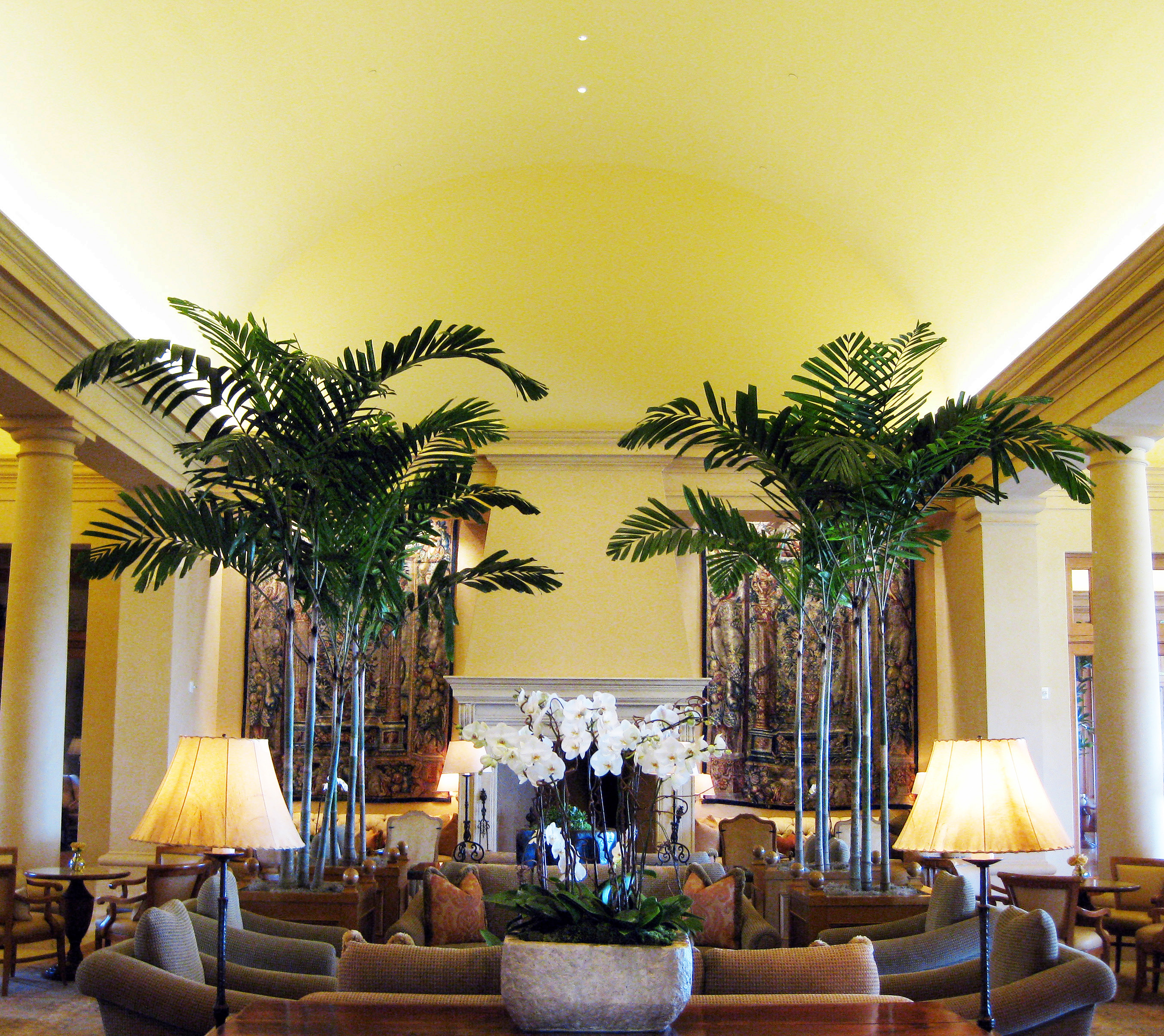 Pelican Hill: BASWA Phon acoustical plaster on the domed and arched ceilings of a private clubhouse in Newport Beach, California