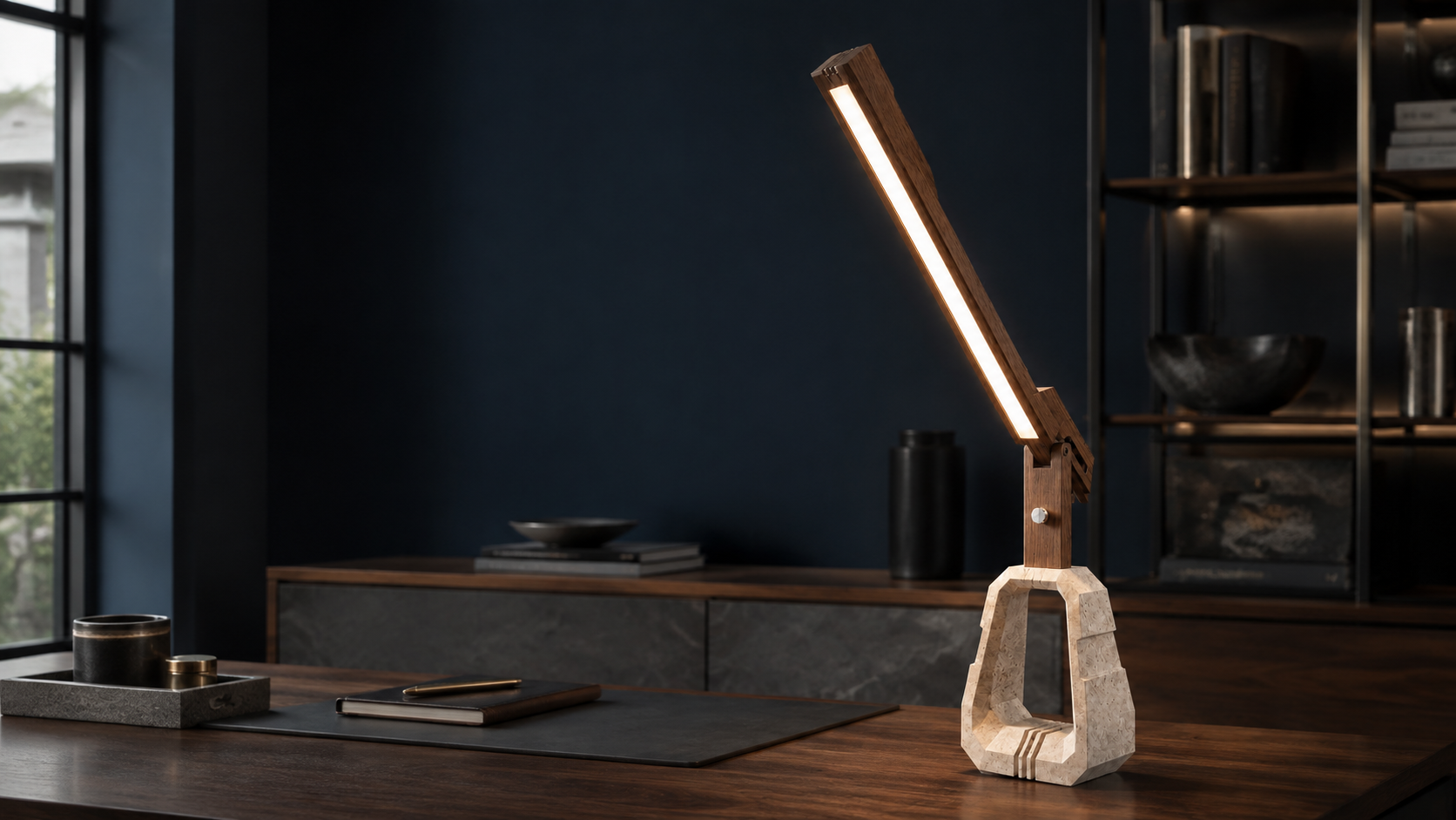 Hightower sculptural light fixture by Glow Fixtures in a luxury interior