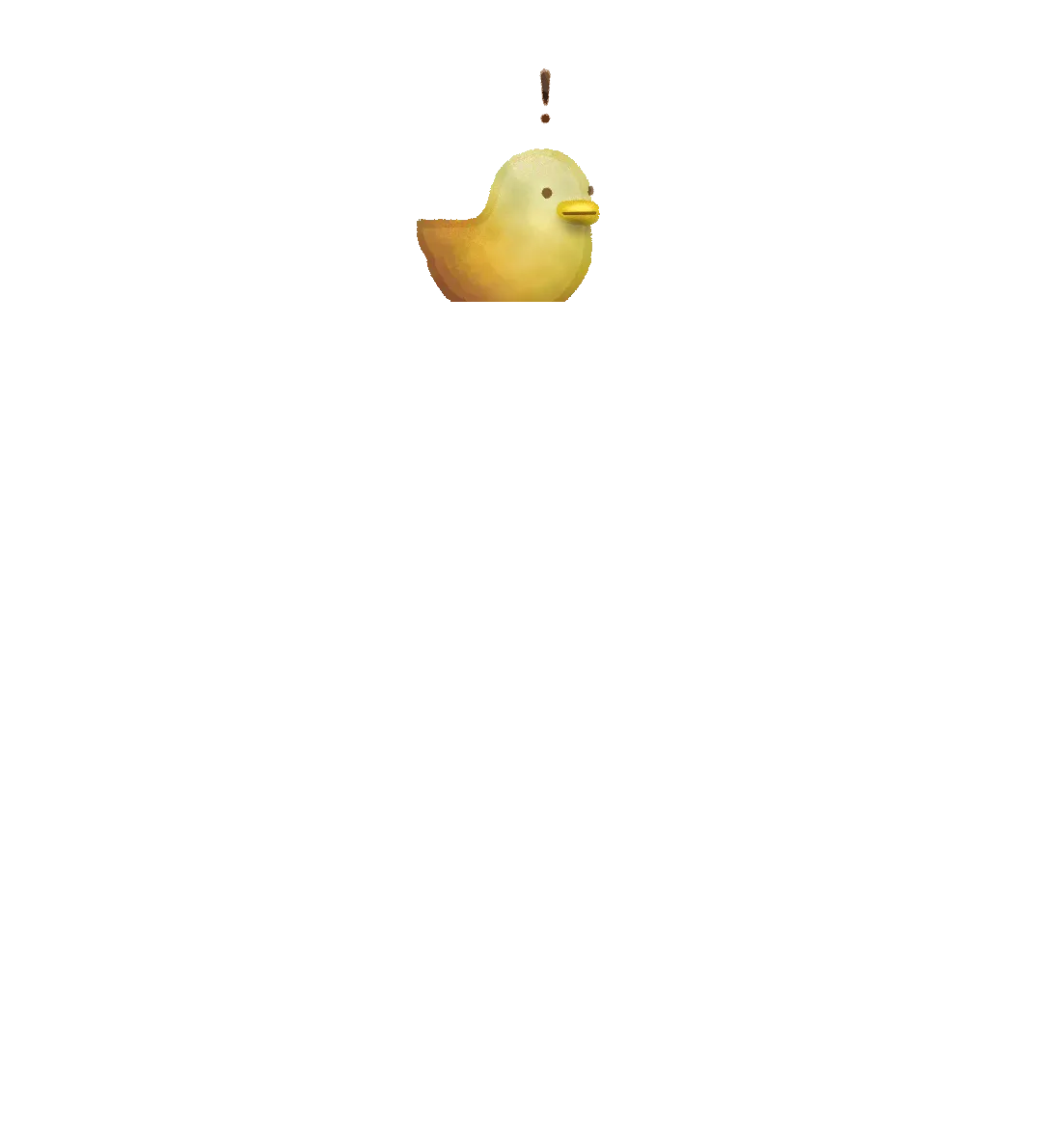 Another cute duck sits on top of the video player