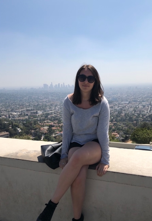 Lauren at the Griffith Observatory
