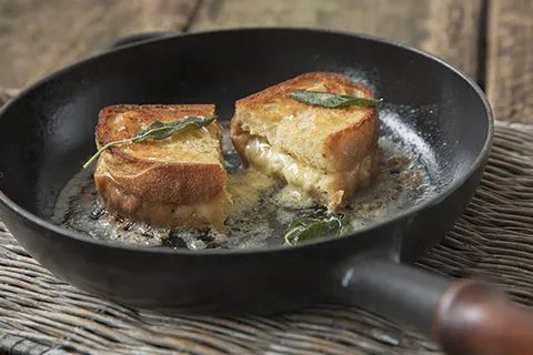 Three Cheese Toastie with Burnt Sage Butter