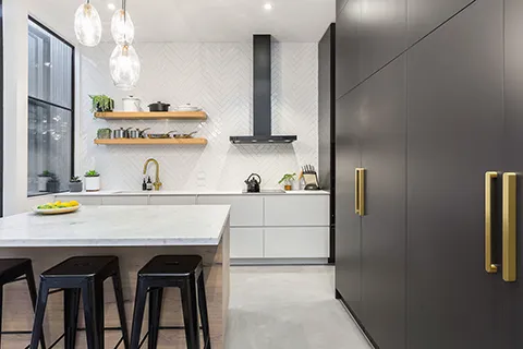 Old truly can be new again. The goal for this amazing design and build by First Avenue Homes was to increase the footprint of the tiny original heritage home and to update it to a 21st century standard of modern family living.