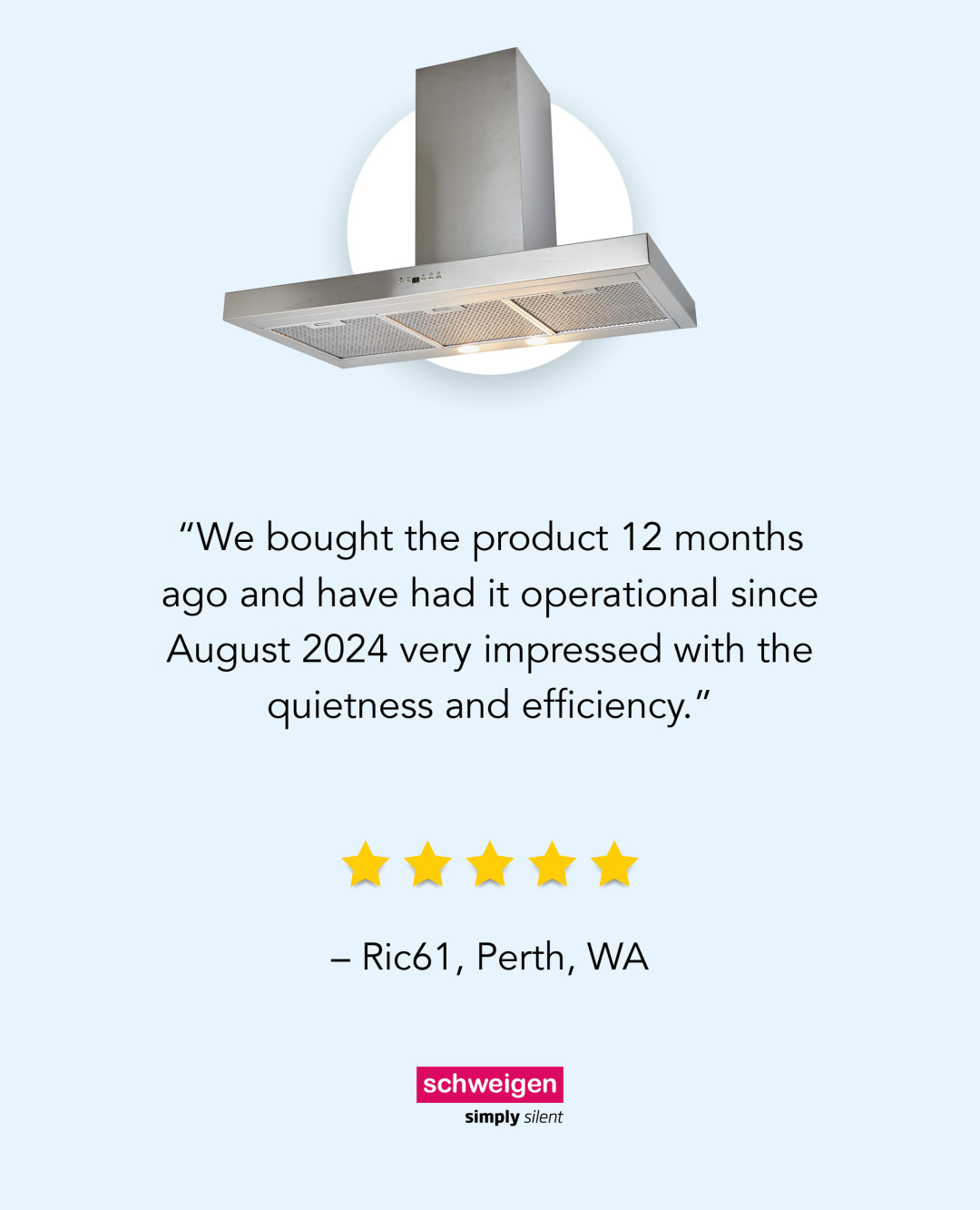 A year of reliable performance. Experience the quiet difference Schweigen - DS3170S brings to every kitchen.

🔗For more info visit our webs