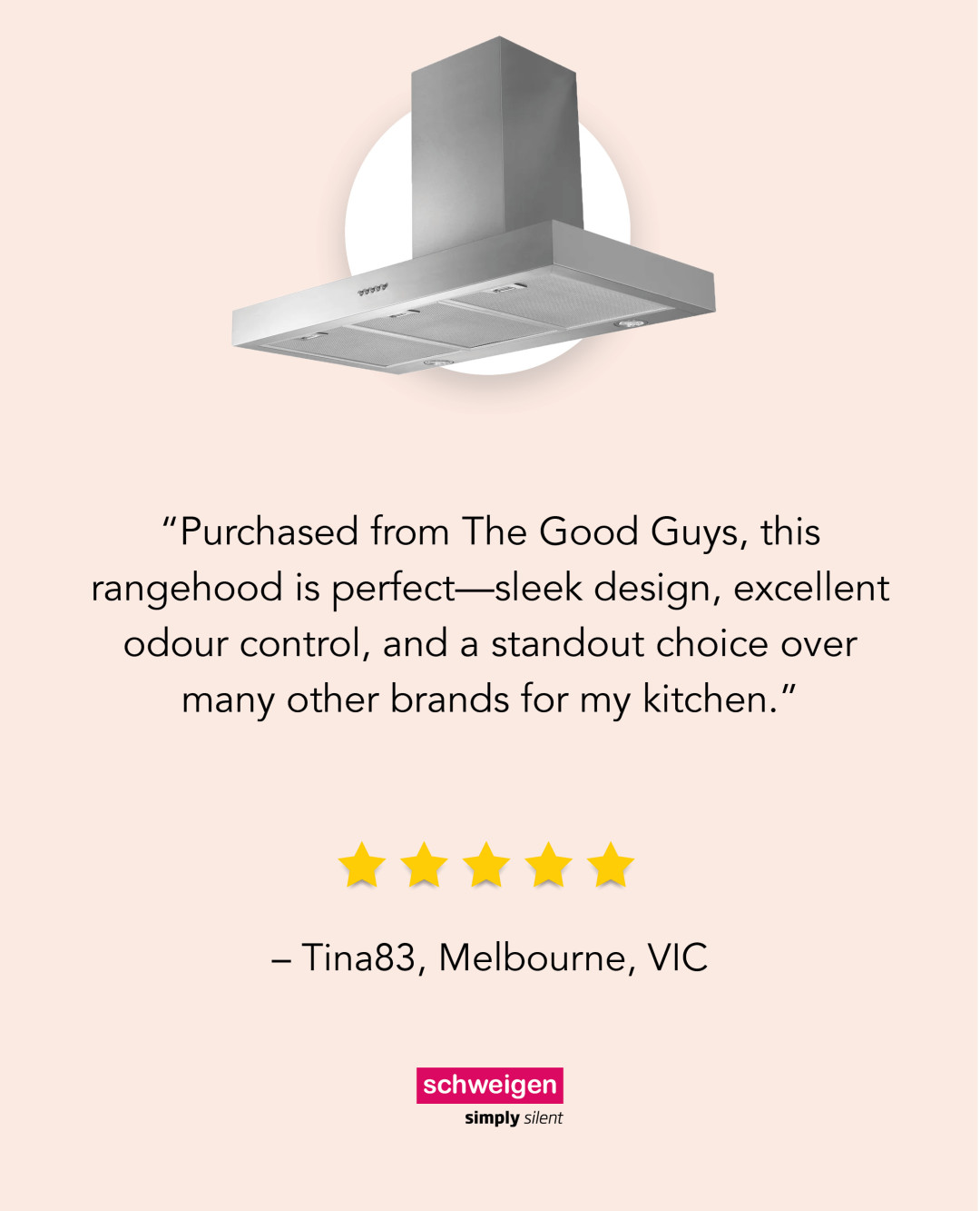 Sleek design. Excellent odour control. A standout choice over other brands—discover why Schweigen TSH-900 is the perfect fit for modern kitc