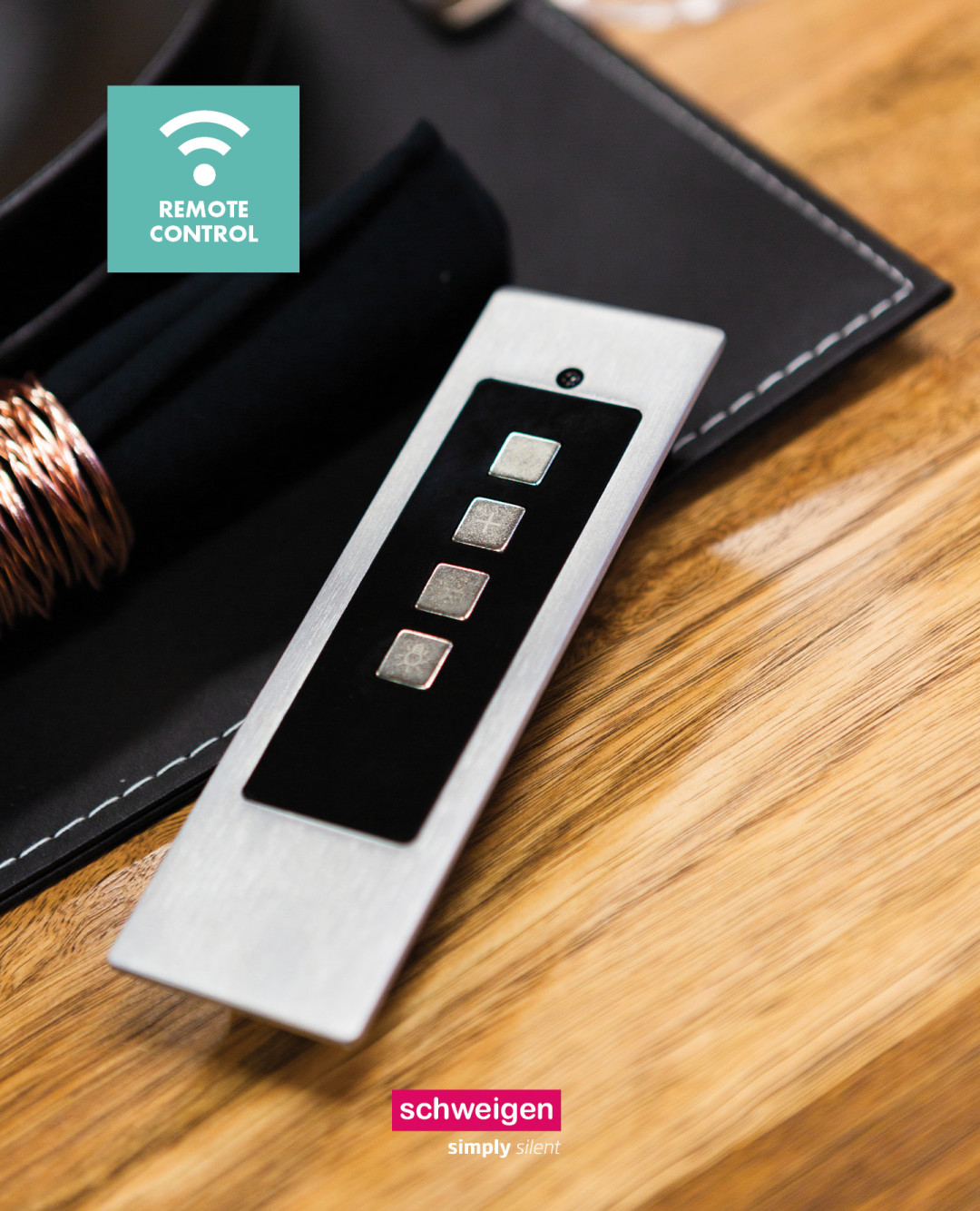 📲 Convenience at your fingertips.

Control your Schweigen appliance with ease using the handy remote — because comfort and flexibility shou