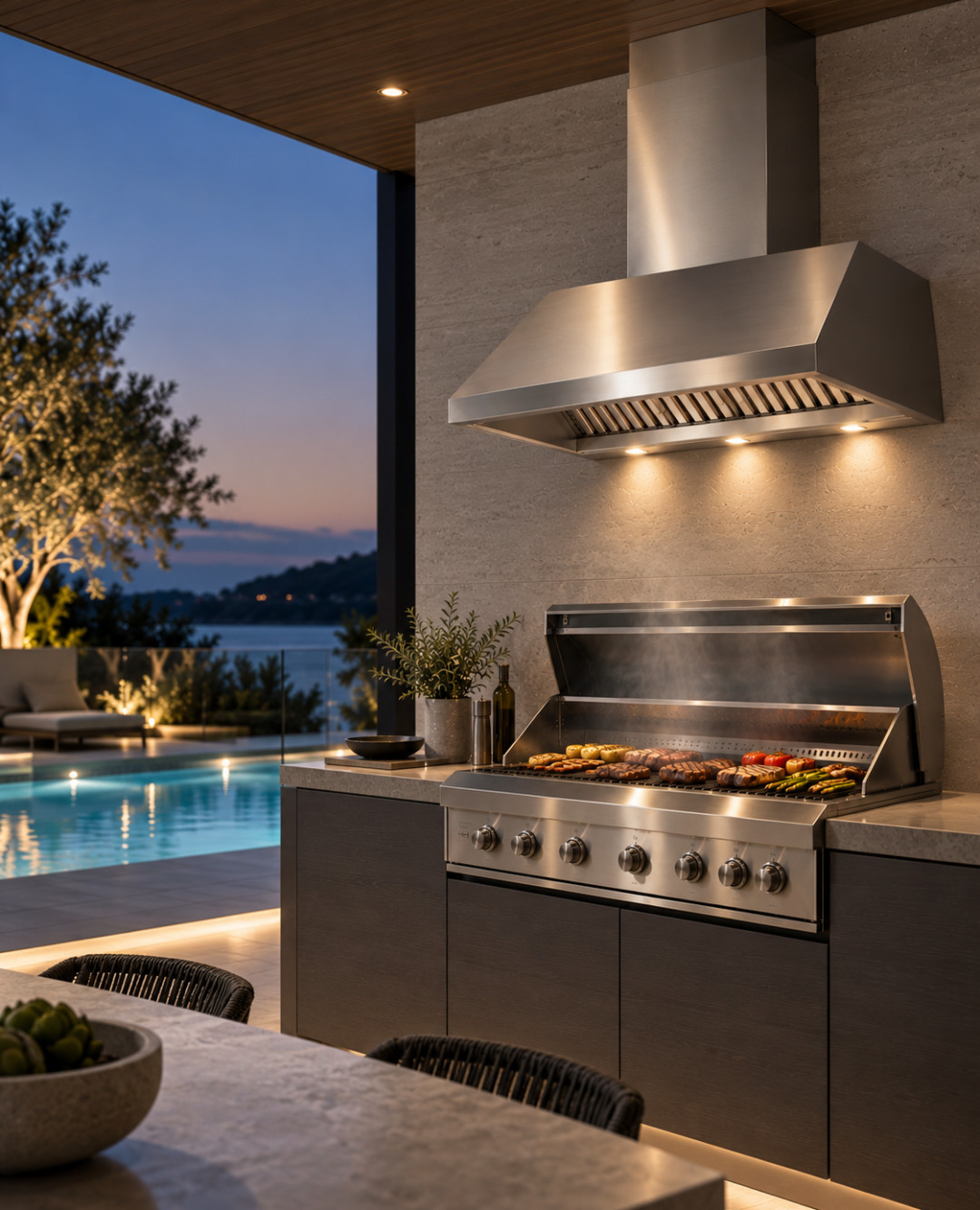 Luxury alfresco living, after dark. 🌙🔥

Meet the Schweigen DBH1200S Silent BBQ Wall-Mounted Rangehood—a premium stainless-steel statement 