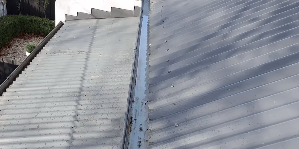 Gutter cleaning - after