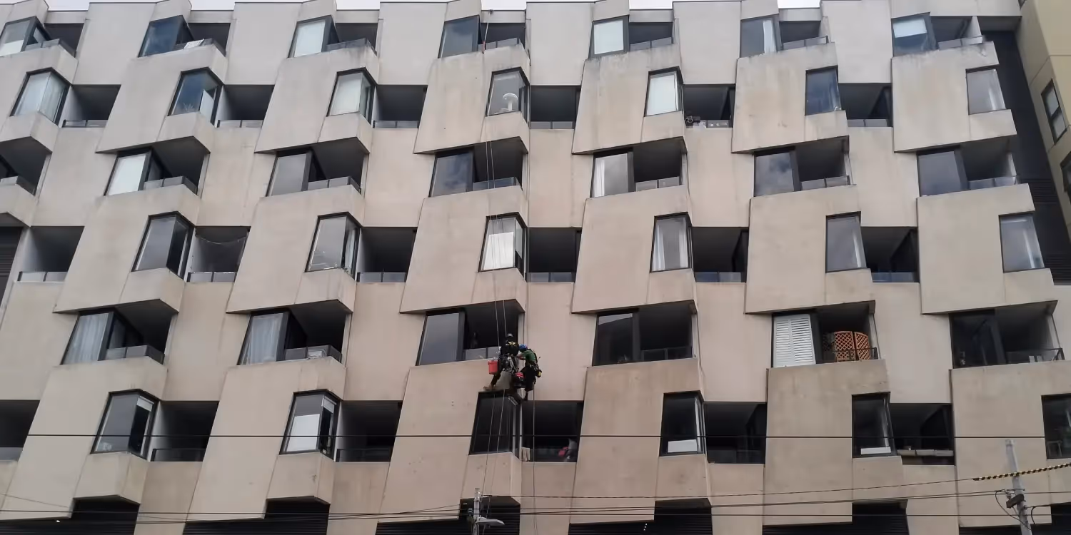  Commercial caulking job in Lygon Street, Carlton