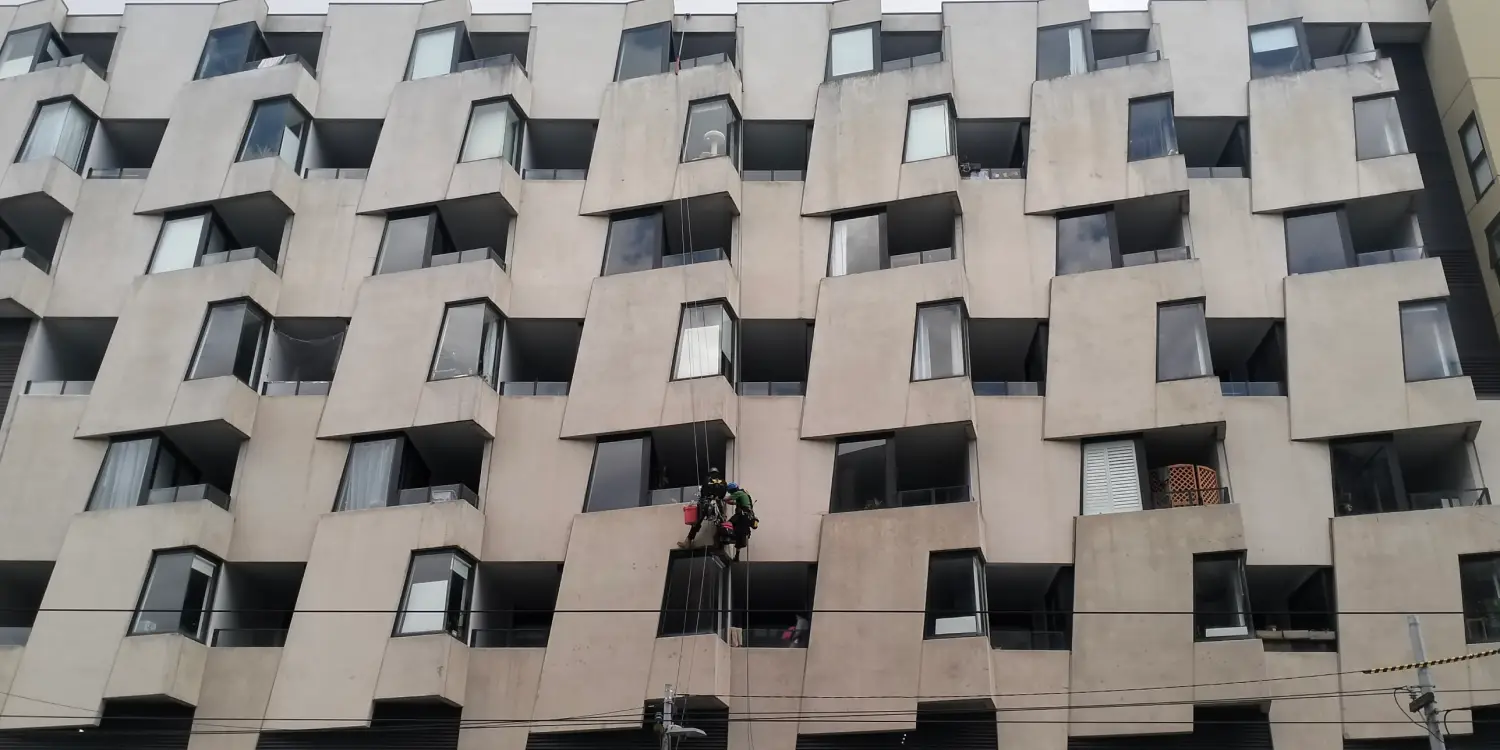  Commercial caulking job in Lygon Street, Carlton