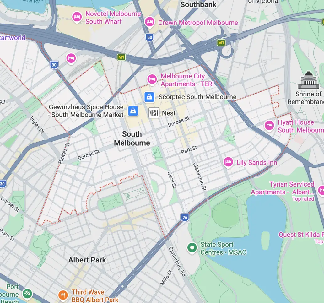 Map of BaxClean headquarter