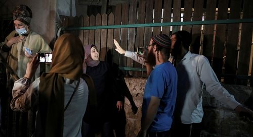 העימותים בשייח' ג'ראח. (צילום: רויטרס)