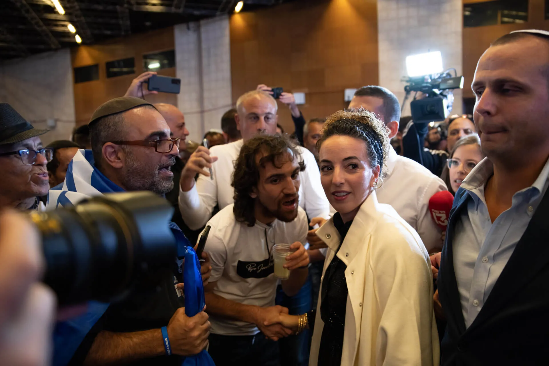 עידית סילמן במרכז הליכוד אחרי הבחירות. צילום: מתן גולן - רויטרס
