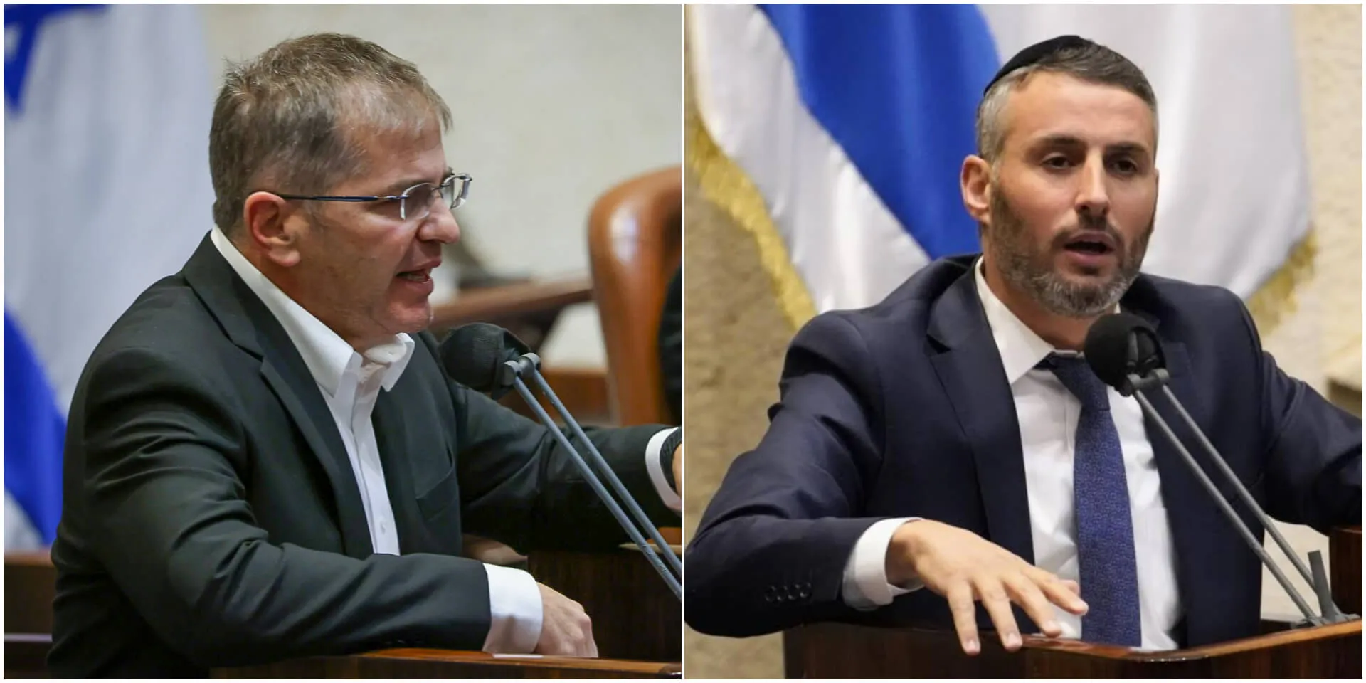 השרים במשרד החינוך, חיים ביטון (מימין) ויואב קיש. צילומים: דני שם-טוב ונועם מושקוביץ - דוברות הכנסת