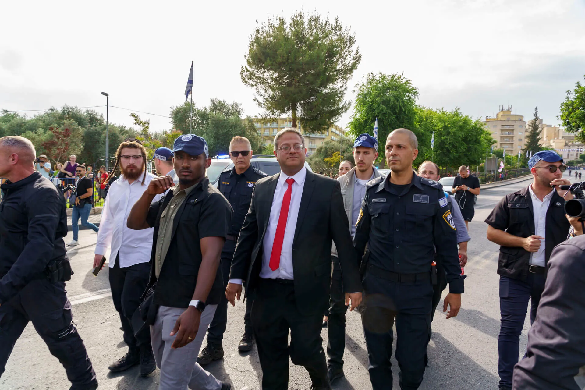 בן גביר במצעד הגאווה בירושלים בחודש שעבר. צילום: רויטרס