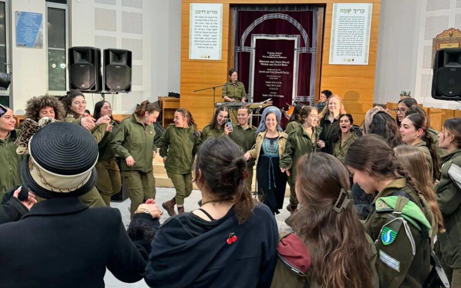 “Serving with Faith” members visiting the IDF’s Gaza Battalion last week. Photo: Aluma (published with permission from the IDF Spokesperson's Unit)