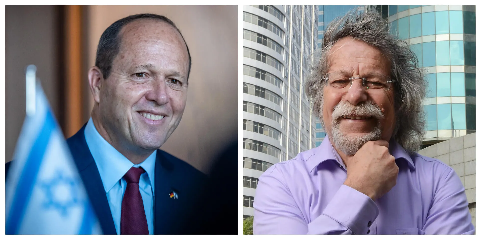 שמואל סלבין וניר ברקת. צילומים: גלובס - איל יצהר, רויטרס