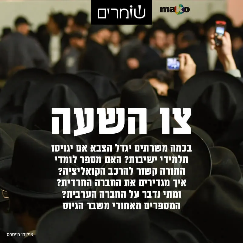 המלחמה שבתוך המלחמה: נתוני האמת מאחורי משבר הגיוס