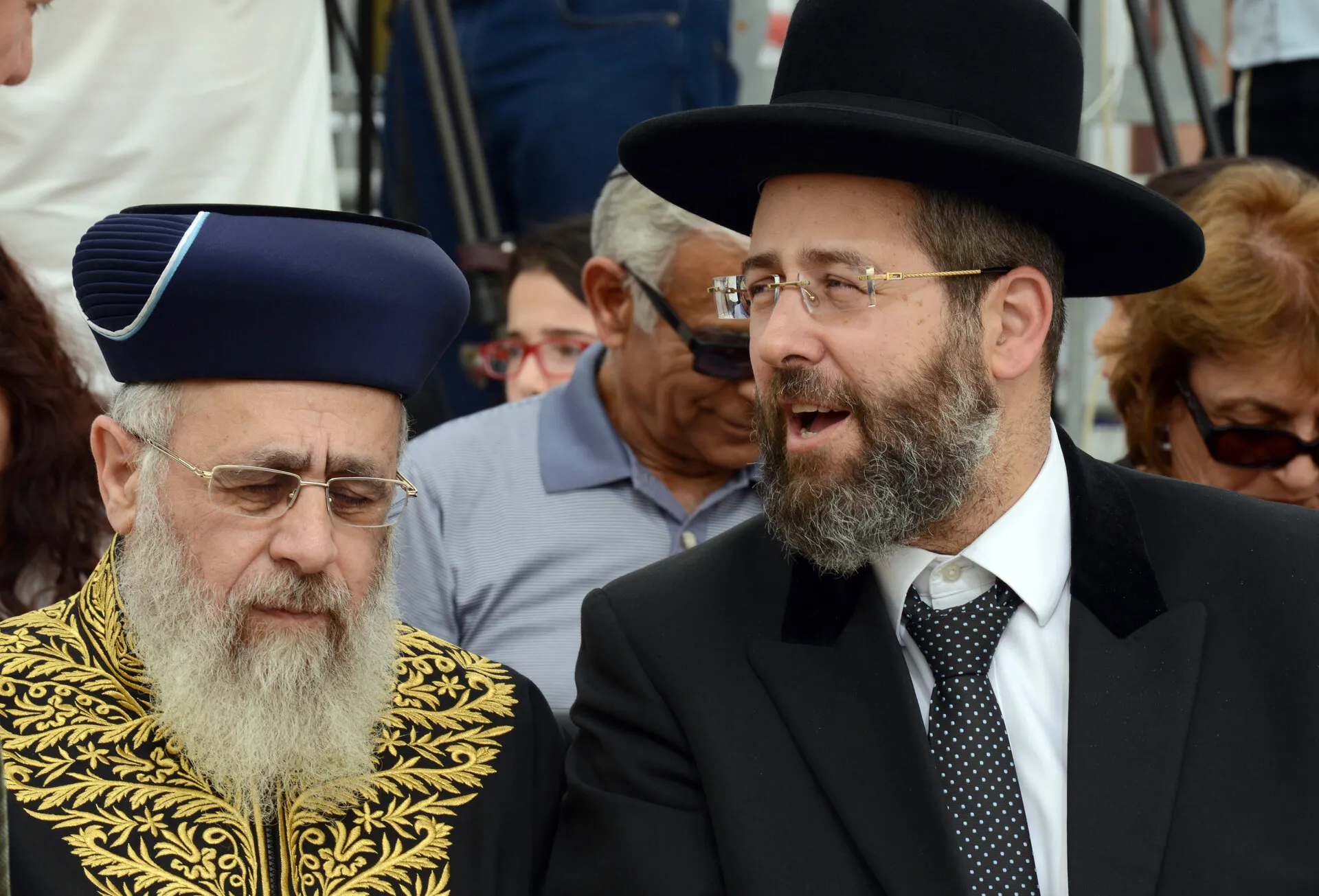 הרבנים הראשיים דוד לאו (מימין) ויצחק יוסף. צילום: חיים צח - לע"מ