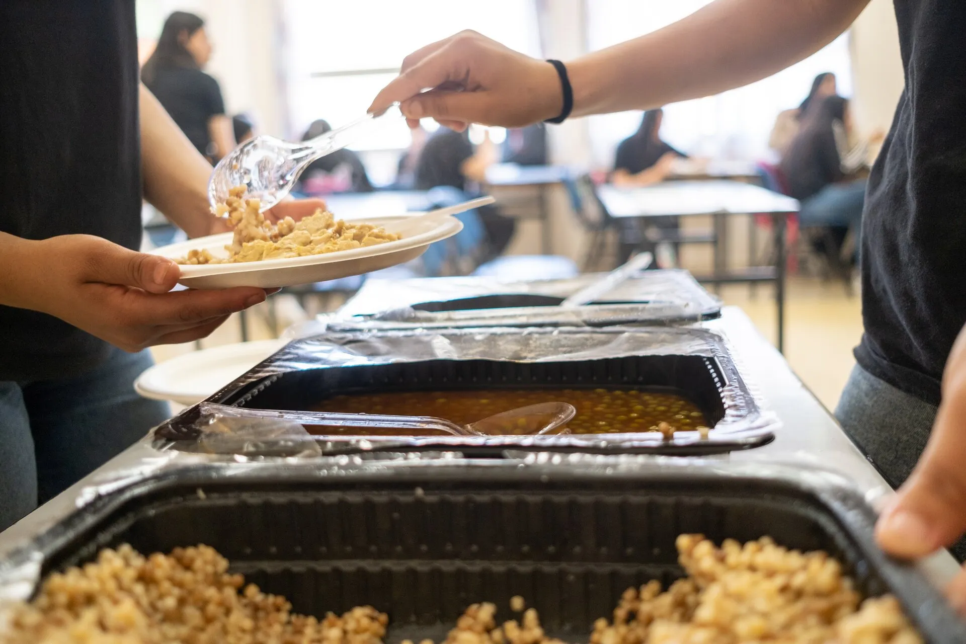 High school lunch. Photo: Bea Bar Kallos