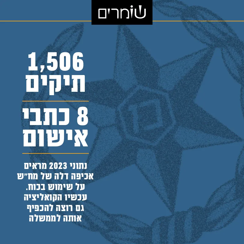 התלוננתם על שוטר? 1,506 תיקים נפתחו במח"ש, רק 8 הגיעו לכתבי אישום - חצי אחוז