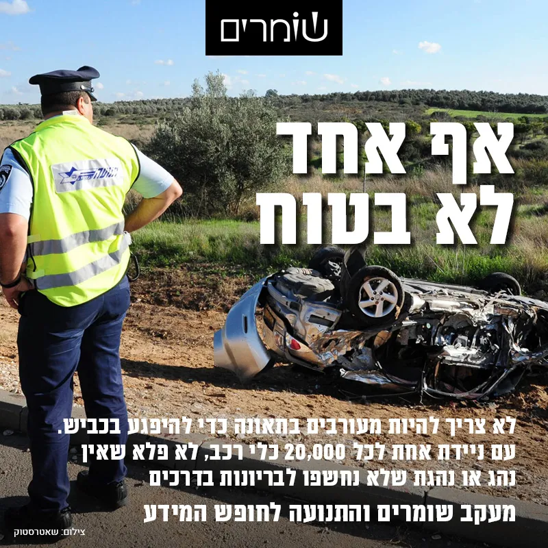 לא רק הקטל בדרכים בשיאו: אין כמעט ישראלי שלא חווה בריונות בכבישים - ואיפה המשטרה?