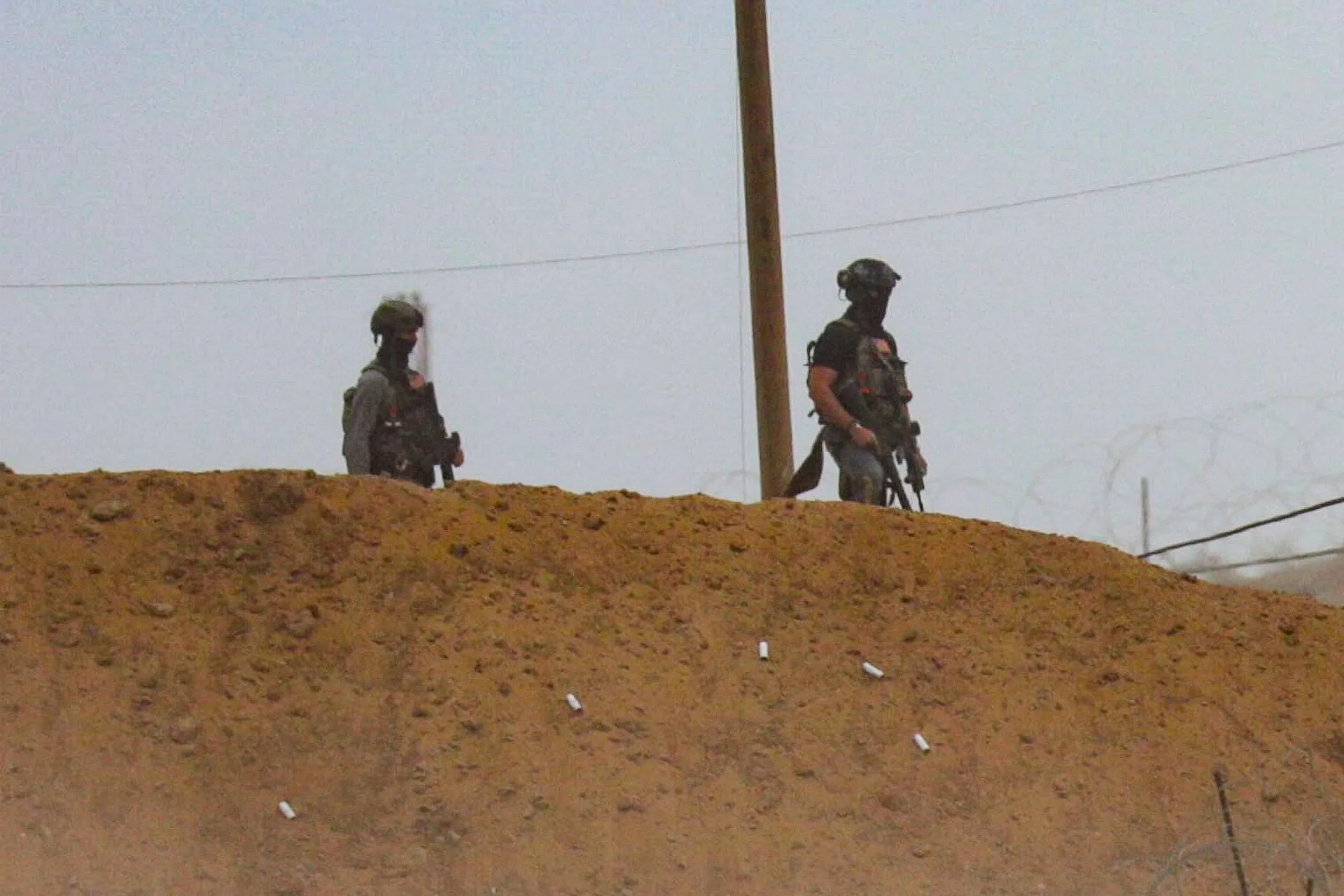GHF security personnel in Gaza this month. Photo: Reuters