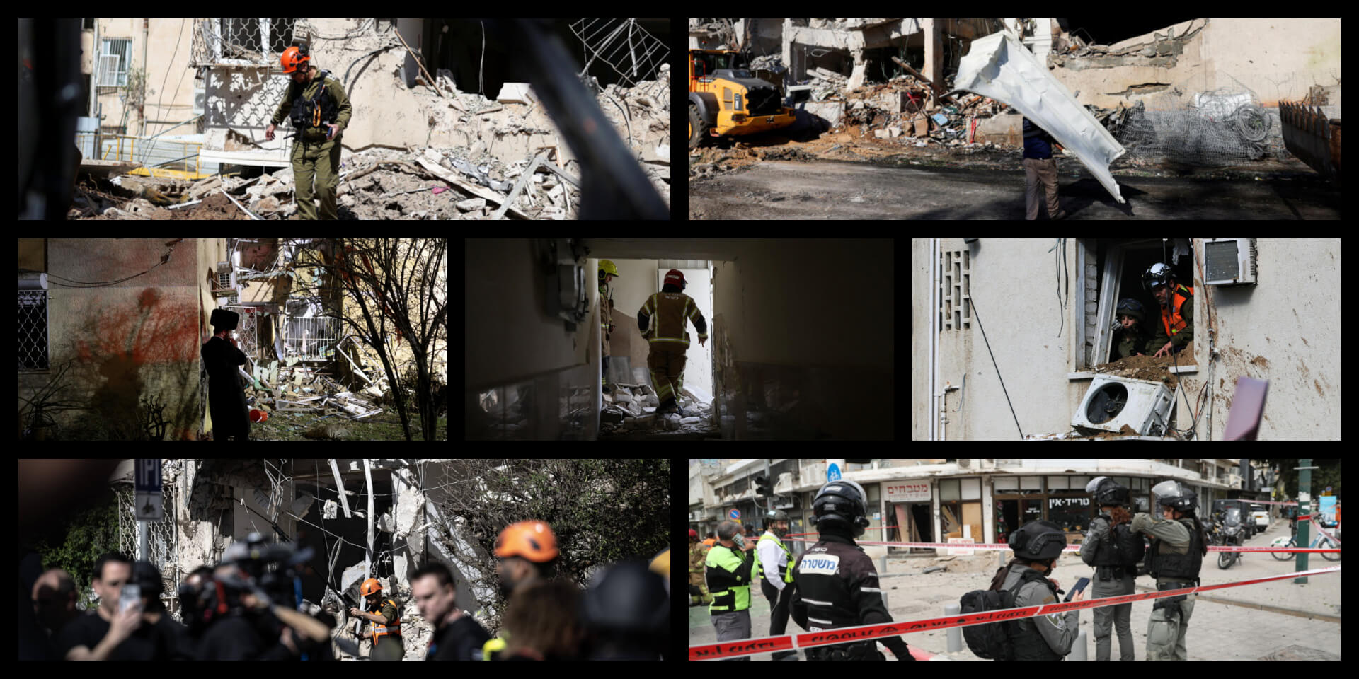 זירות נפילה ברחבי הארץ. המצולמים אינם קשורים לכתבה. צילומים: רויטרס