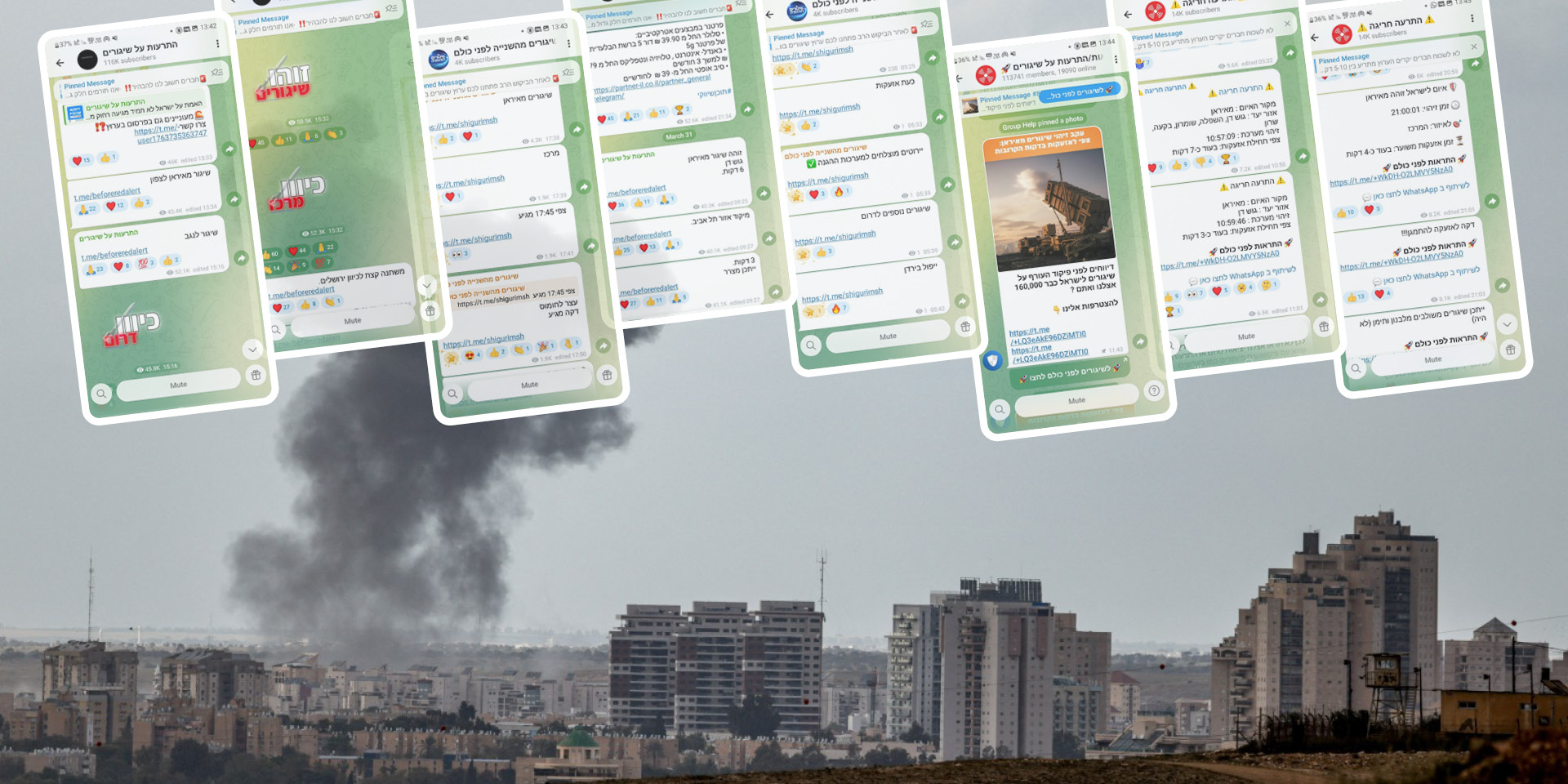 נפילה בדרום השבוע (צילום: רויטרס), וצילומי מסך מתוך קבוצות טלגרם