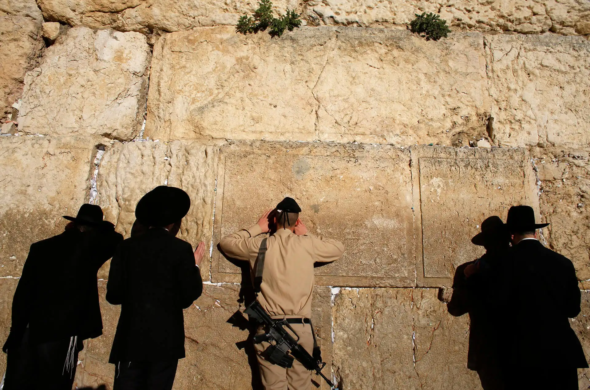 Worshippers at the Western Wall. Photo: Reuters.