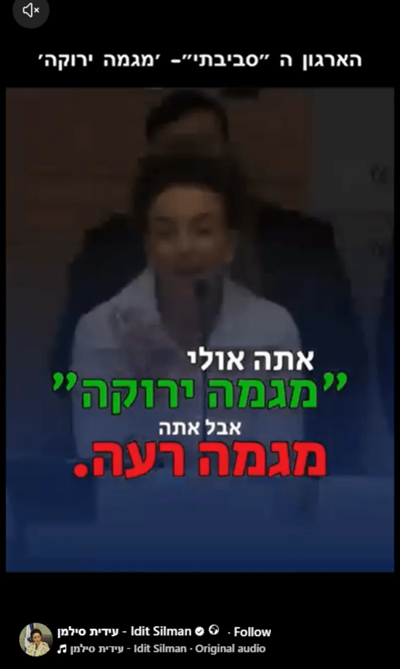צילום מסך מתוך הפייסבוק של סילמן