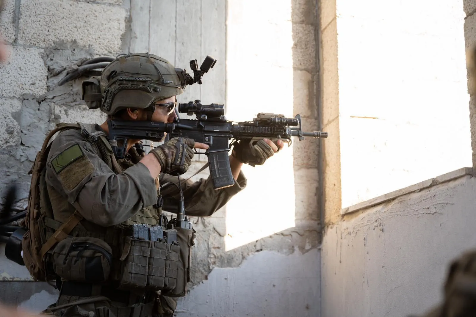 Noam in combat. Photo: Private