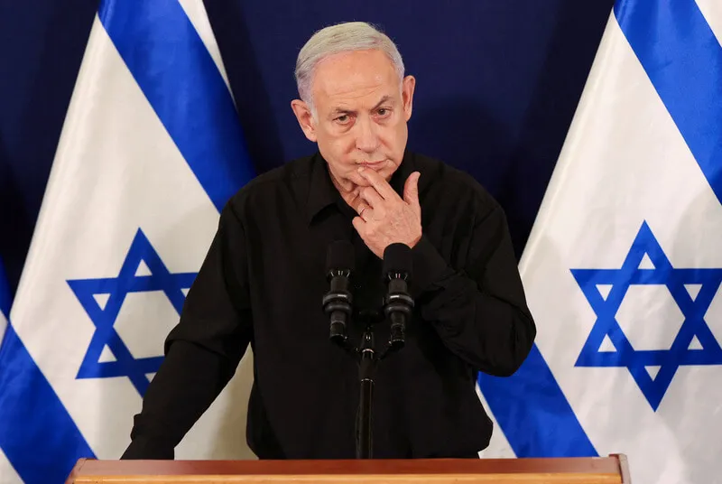 נתניהו, 28 באוקטובר 2023. צילום: רויטרס