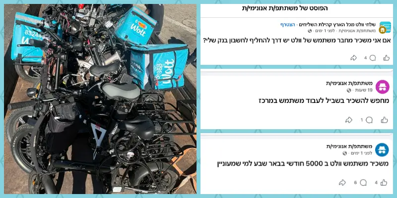 פוסטים של משכירים ושוכרים. צילום: חיים ריבלין