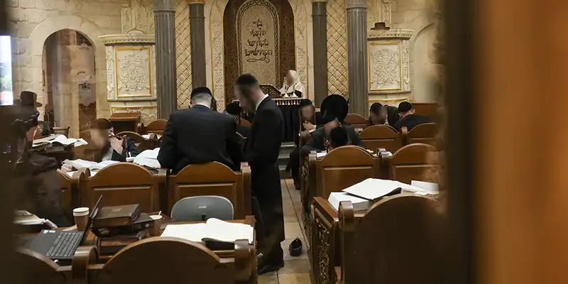 בית המדרש בבית הרשב"י. צילום: שלומי יוסף