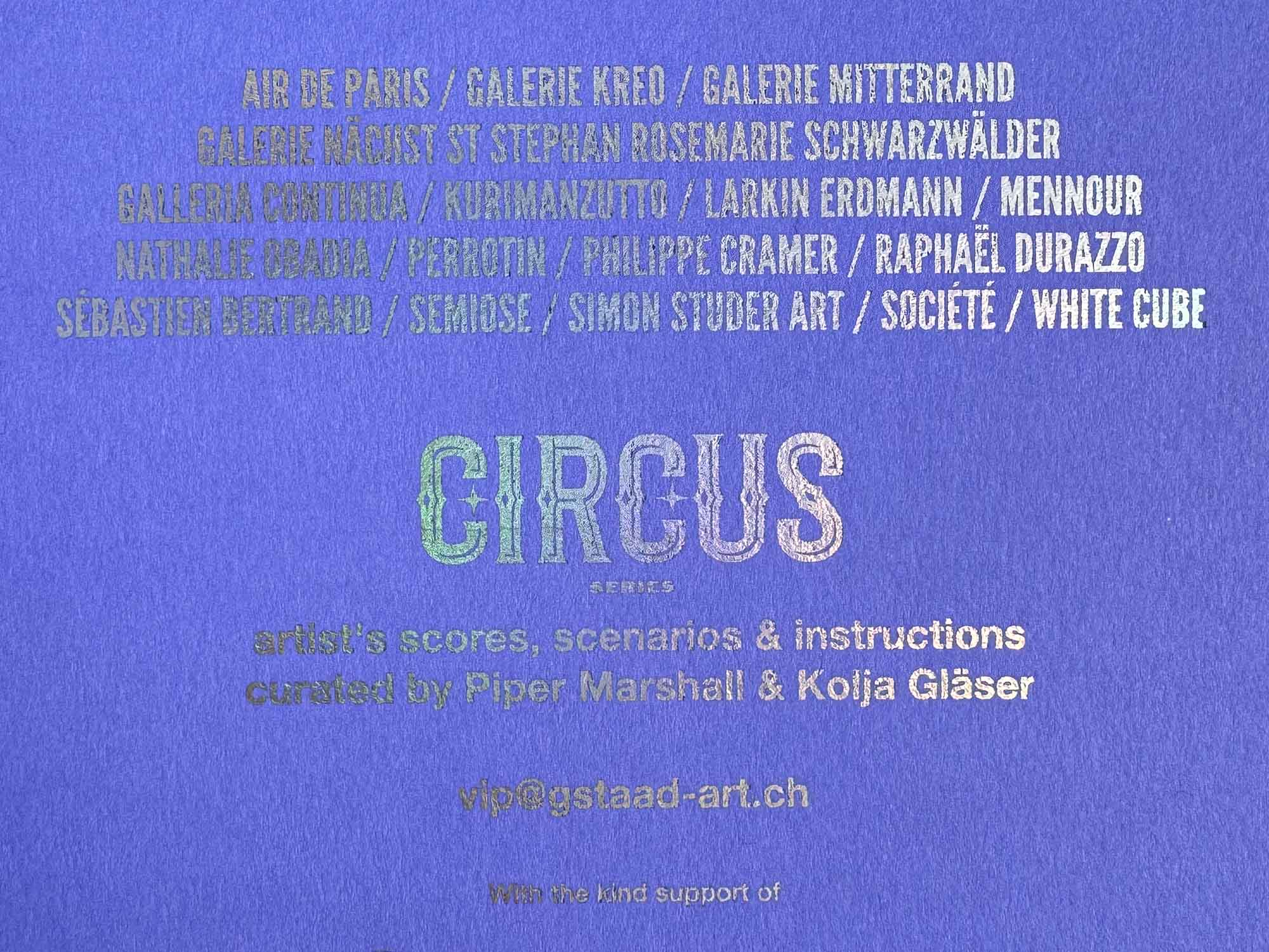 Artists scores, scenarios and instructions curated by Kolja Glaeser and Piper Marshall