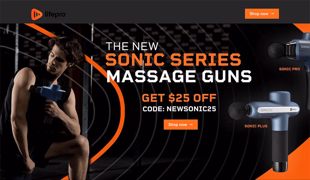 Sonic Series landing page hero