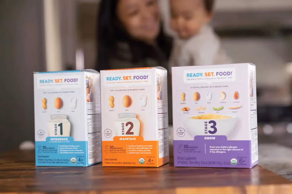 Ready. Set. Food!'s three-stage allergen introduction system
