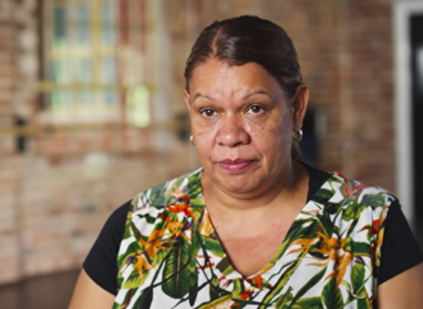 Screenshot of Darleen from her YouTube video talking to camera
