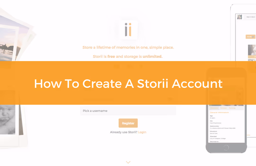 How to create a Storii account