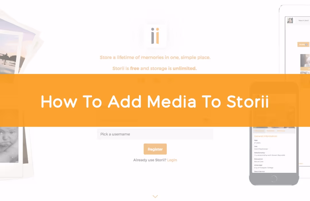How To Add Media To Storii