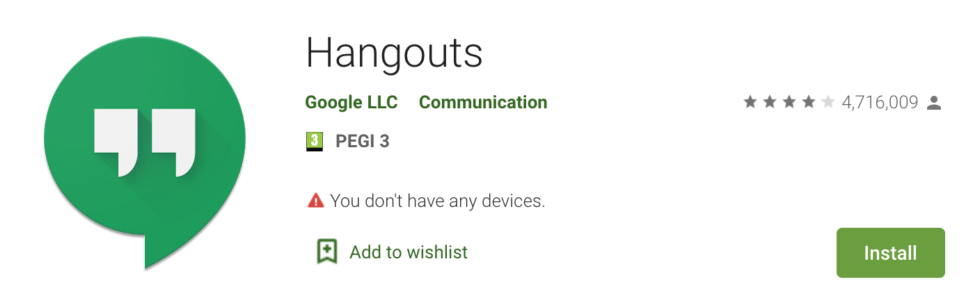 Google Hangouts App