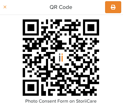 Example StoriiCare Form QR Code