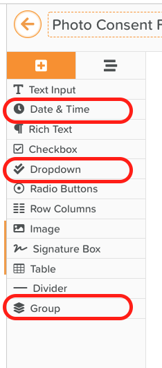 ➡ New Form Builder Components: Date & Time, Dropdown, Groups