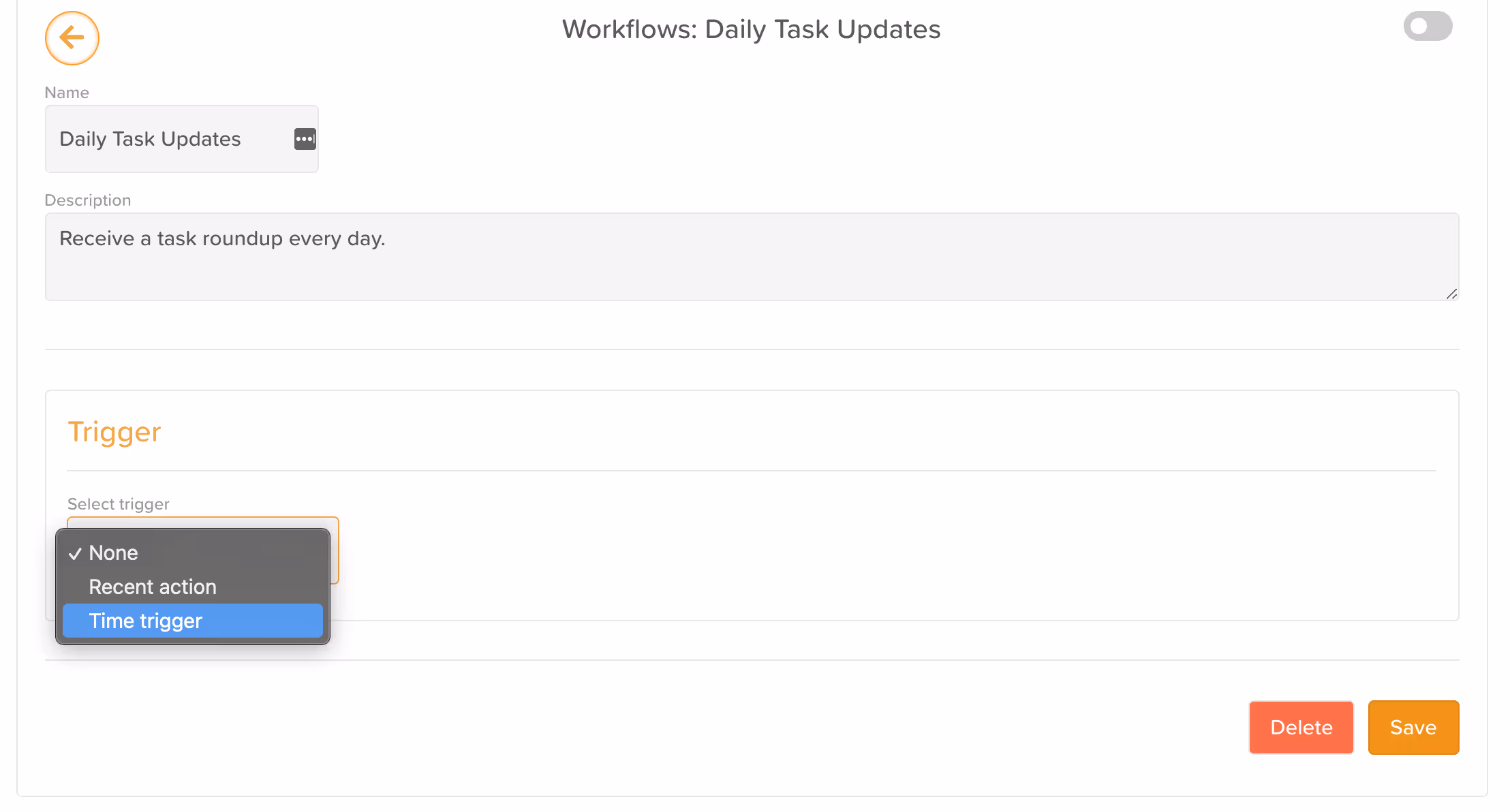 Workflows - Time trigger
