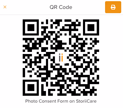 Example StoriiCare Form QR Code