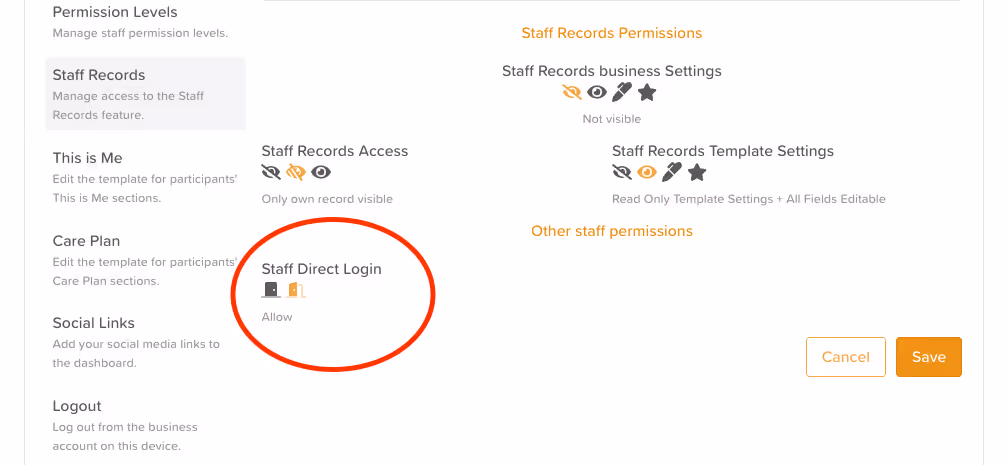 Staff Direct Login