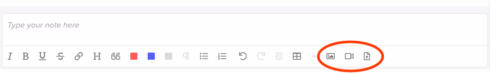 Upload Images, Videos, Files or Documents to any Rich Text area