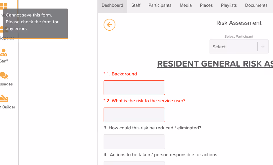 Required fields must be filled to complete a form