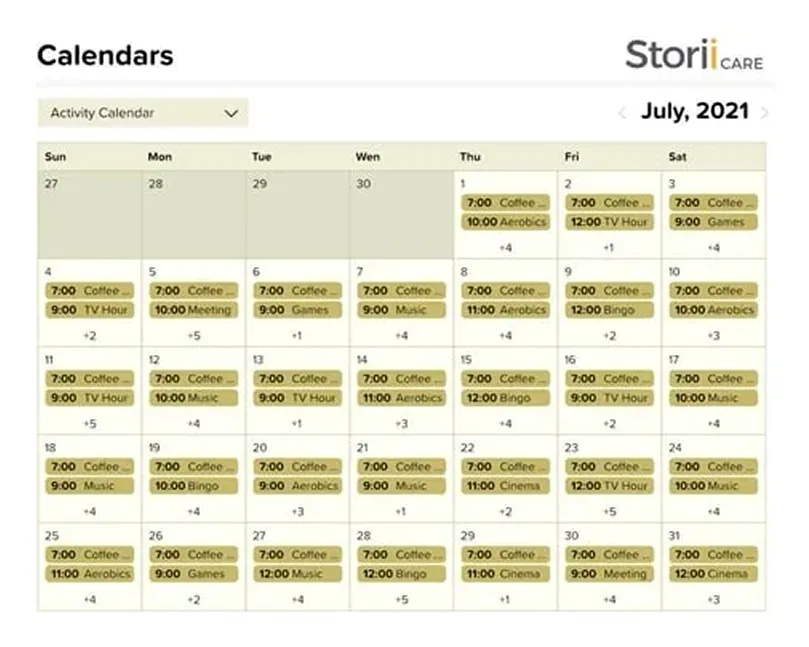 stori care calendars