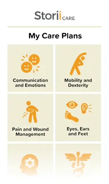 stori care care plans phone mockup